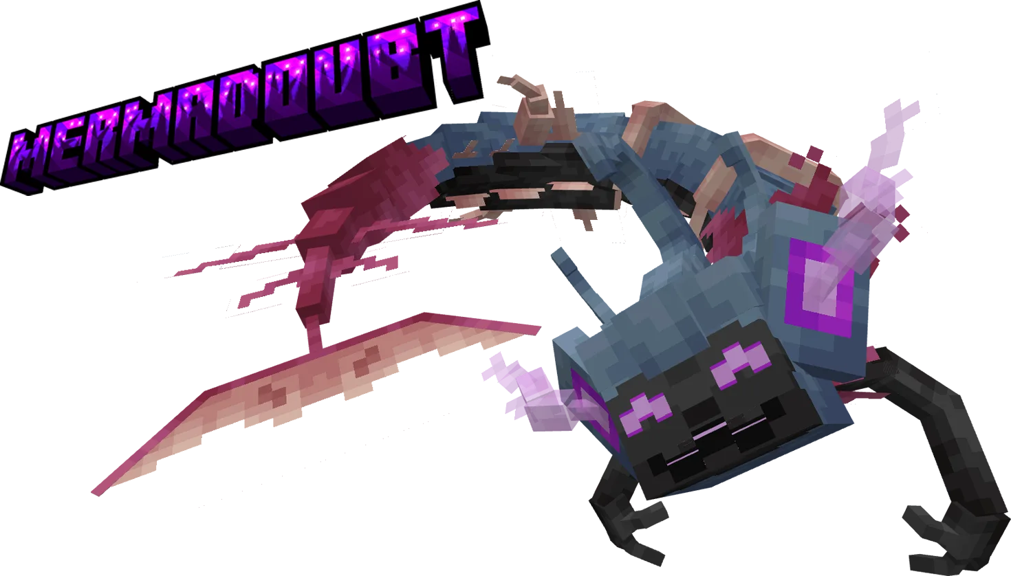 Гибрид покемонов Карванха и Симипур в стиле Storybook для мода Cobblemon.