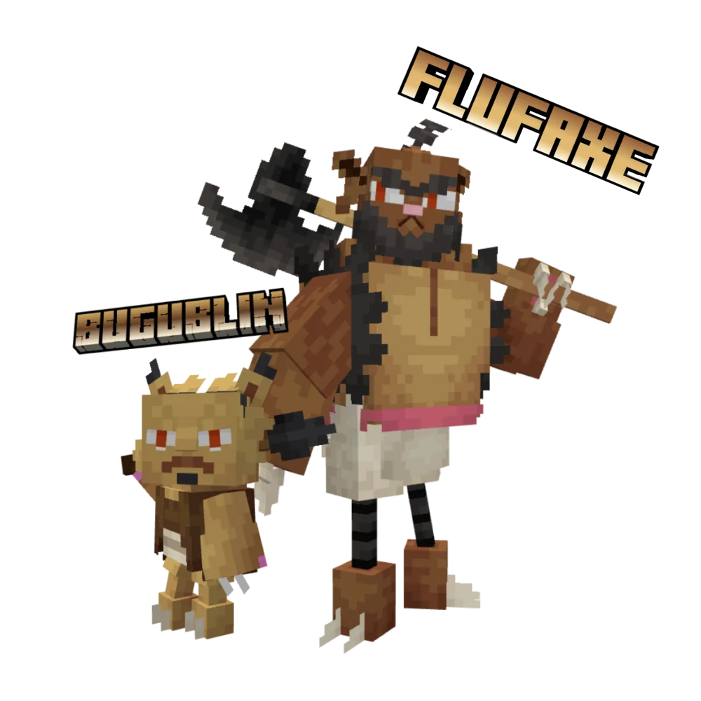 Гибрид покемонов Кливор и Бивеар из проекта Cobblemon Storybook Hybrids.