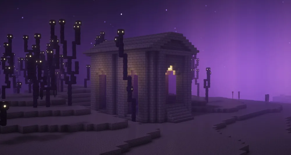 Древний дворец в стиле AdoraBuild.