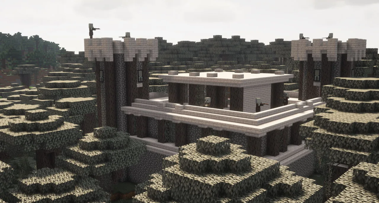 Скриншот проекта AdoraBuild: Structures с изображением бледной крепости.