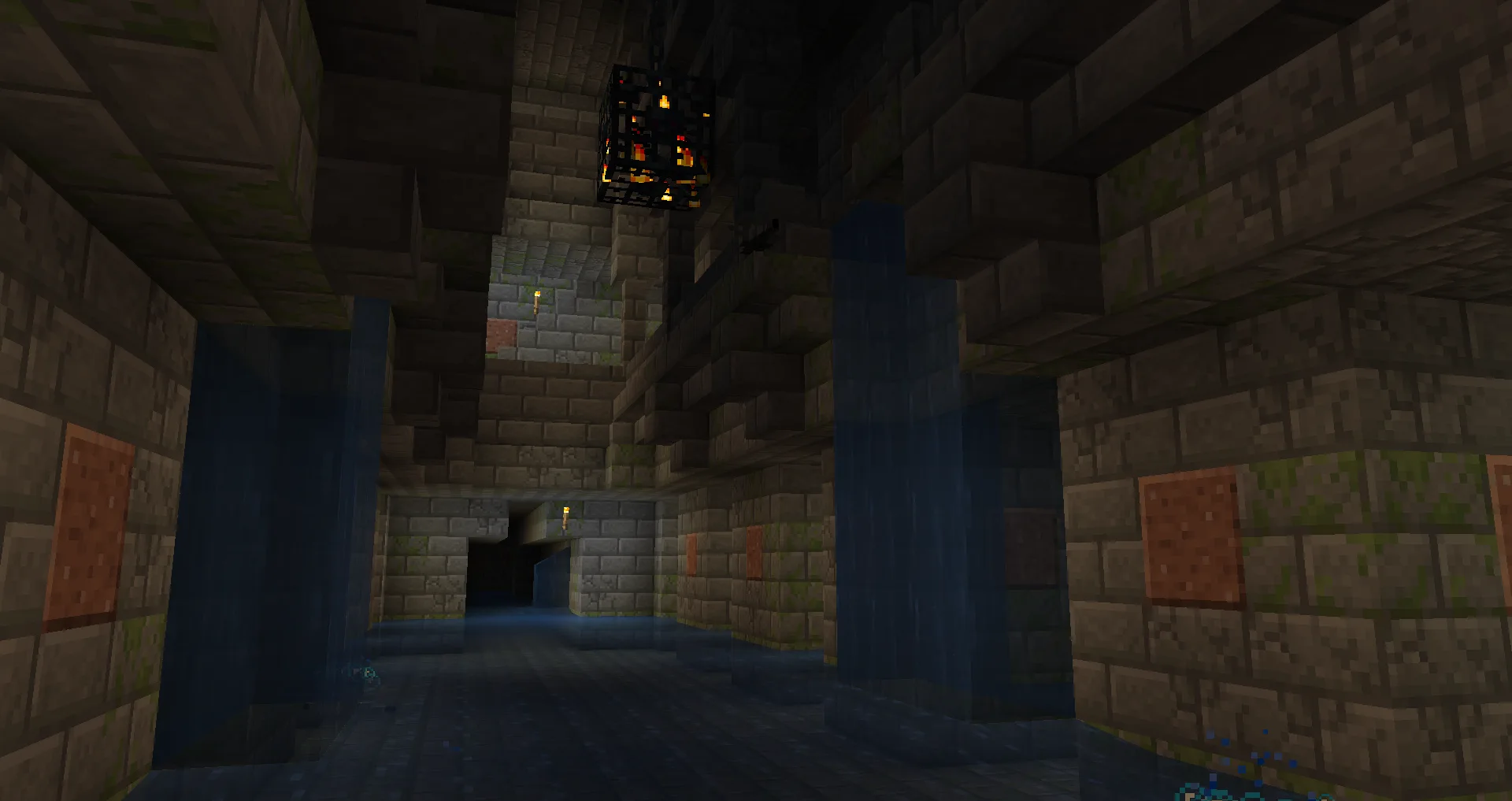 Секция канализации, соединенная с вестибюлем в структуре крепости.