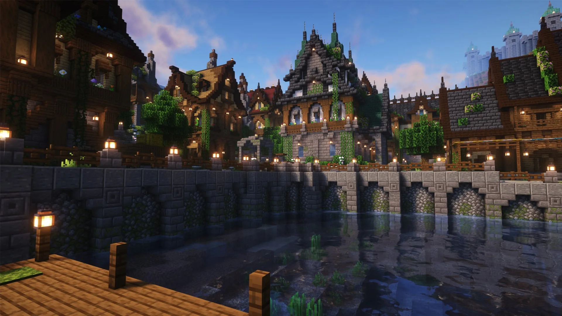 Массивная деревня AstralCore.