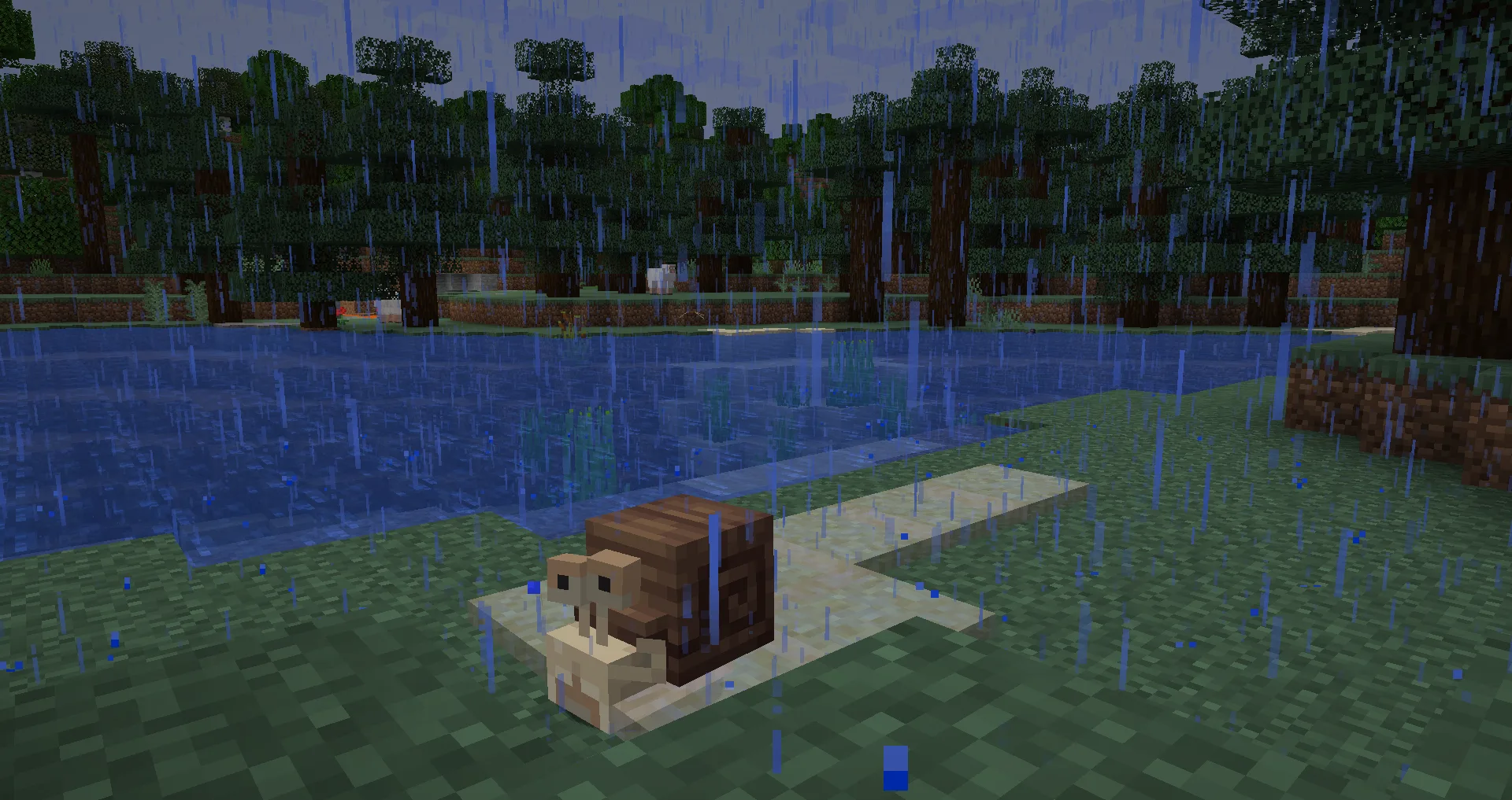 Мод Spawn: улитка в игре Minecraft.