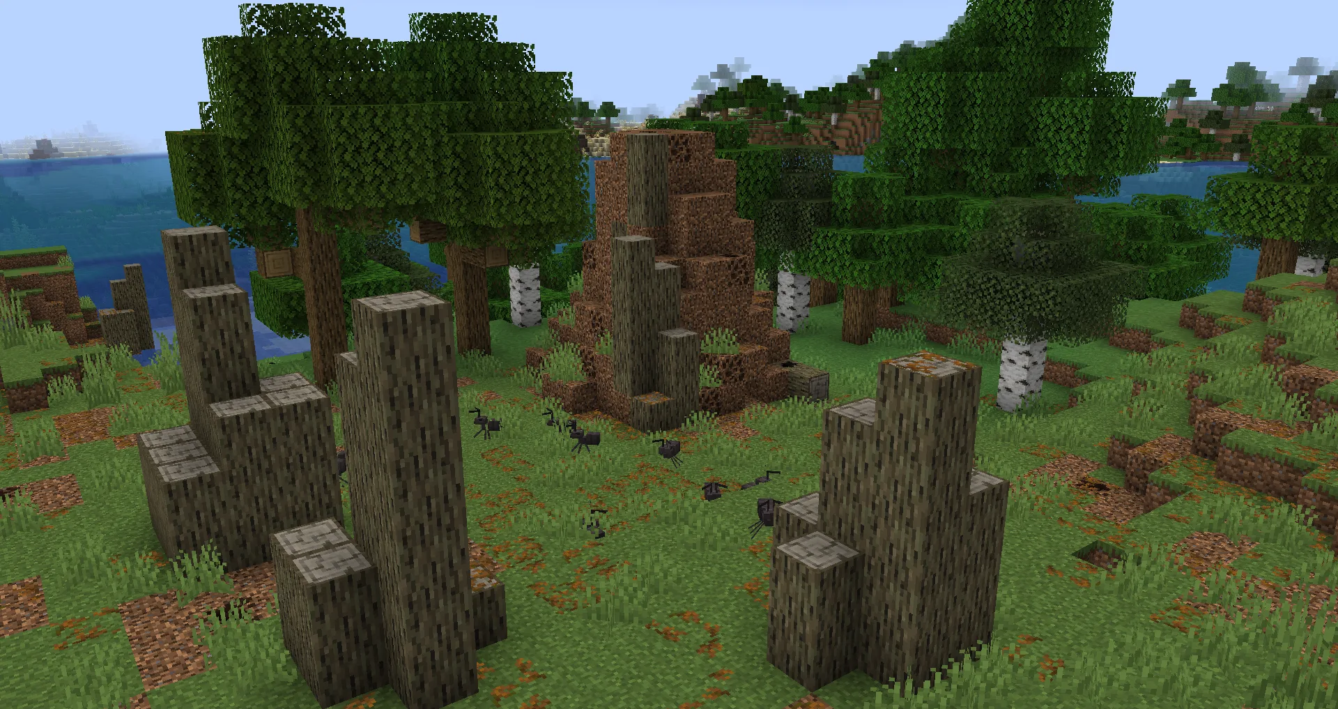 Мод Spawn: муравьиные сады и муравьи в Minecraft.