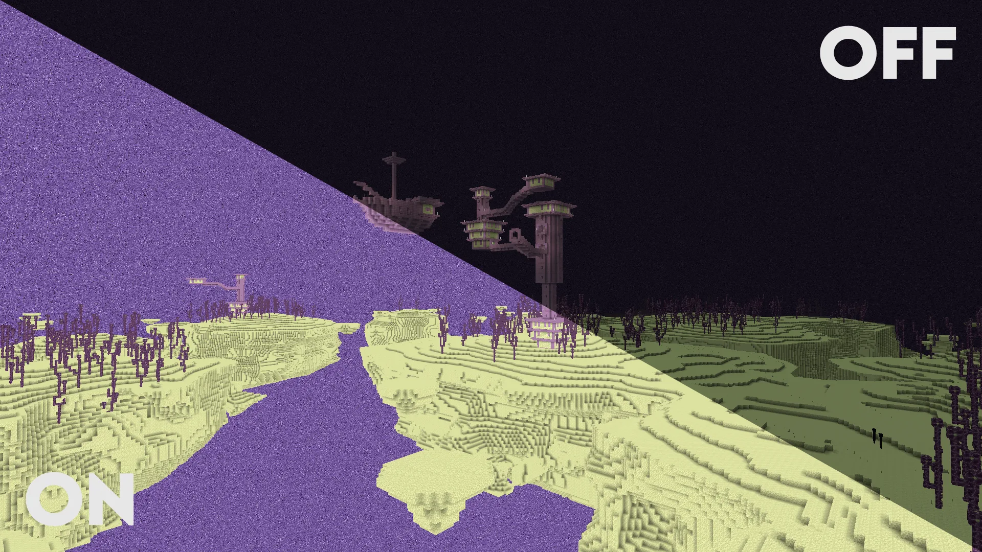 Крайний город в Minecraft.