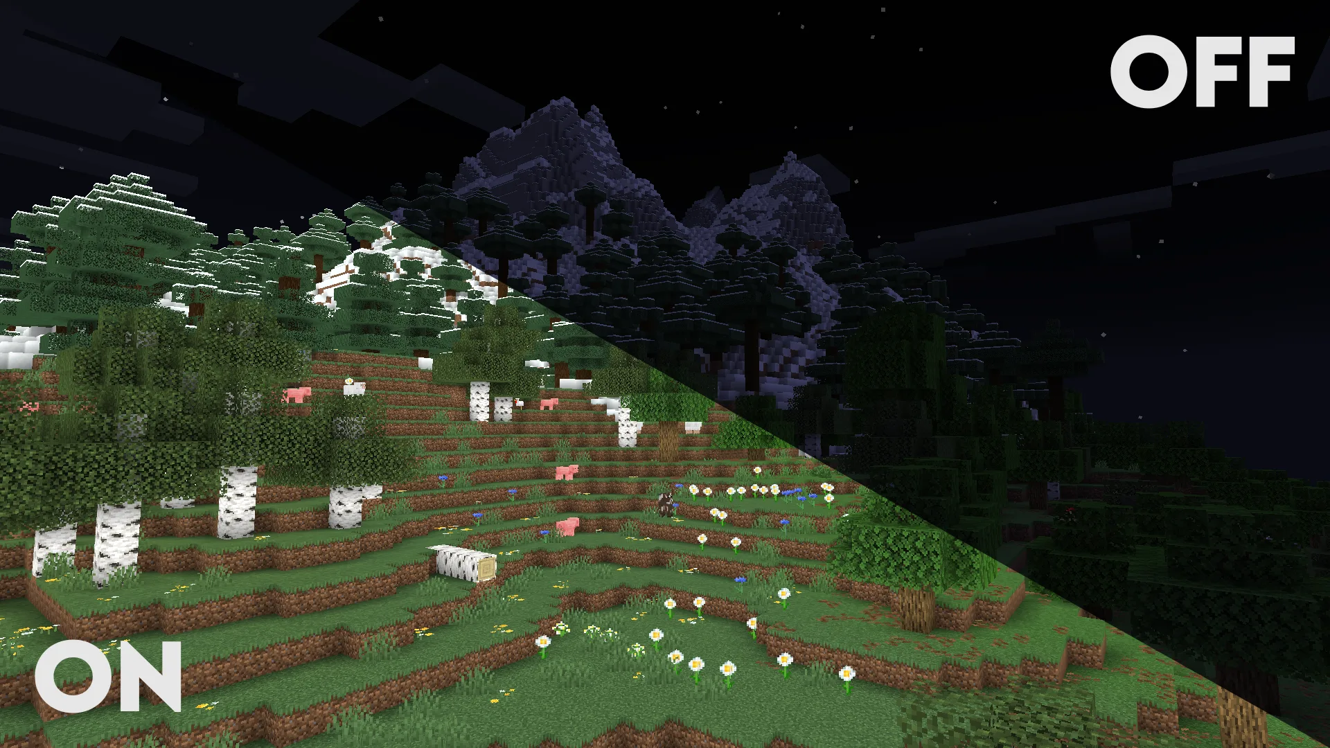 Clarity: Горная деревня в Minecraft.