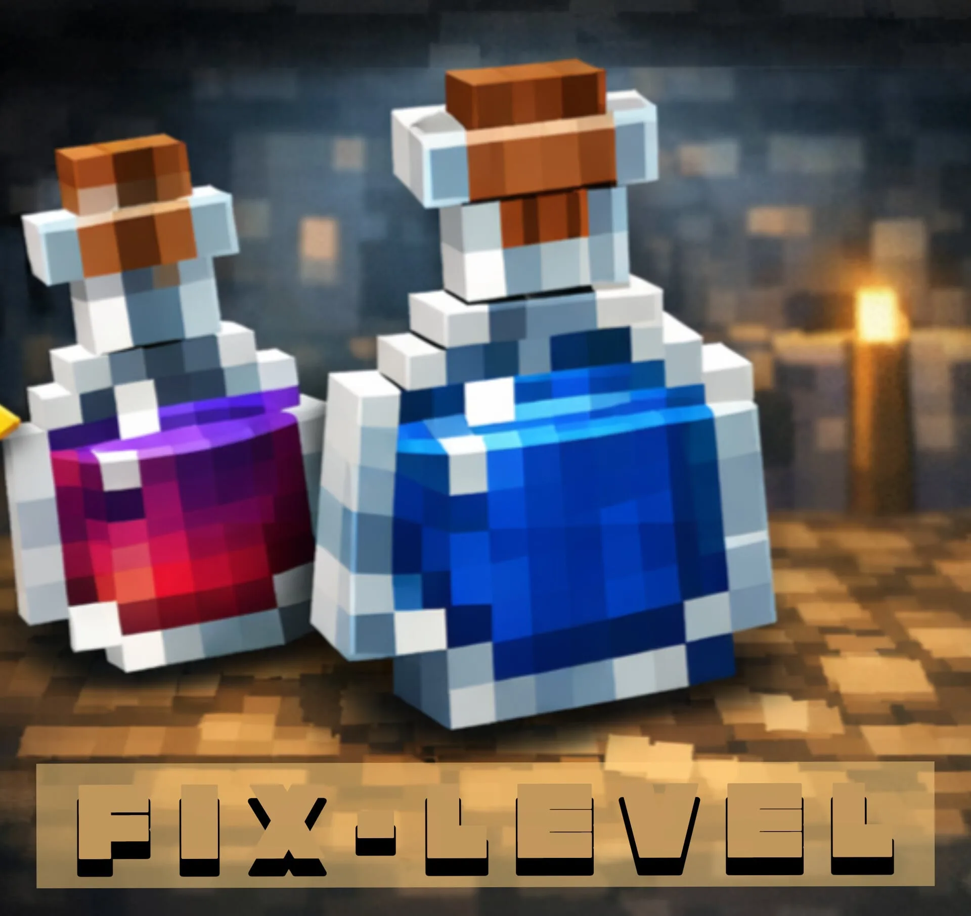 Пример отображения числовых уровней зачарований в моде Fix-level