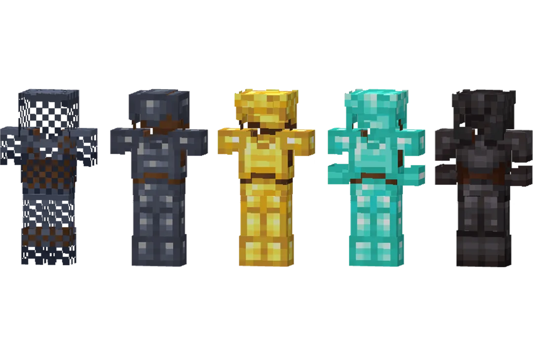 Модели брони из ресурс-пака Rick's Default.