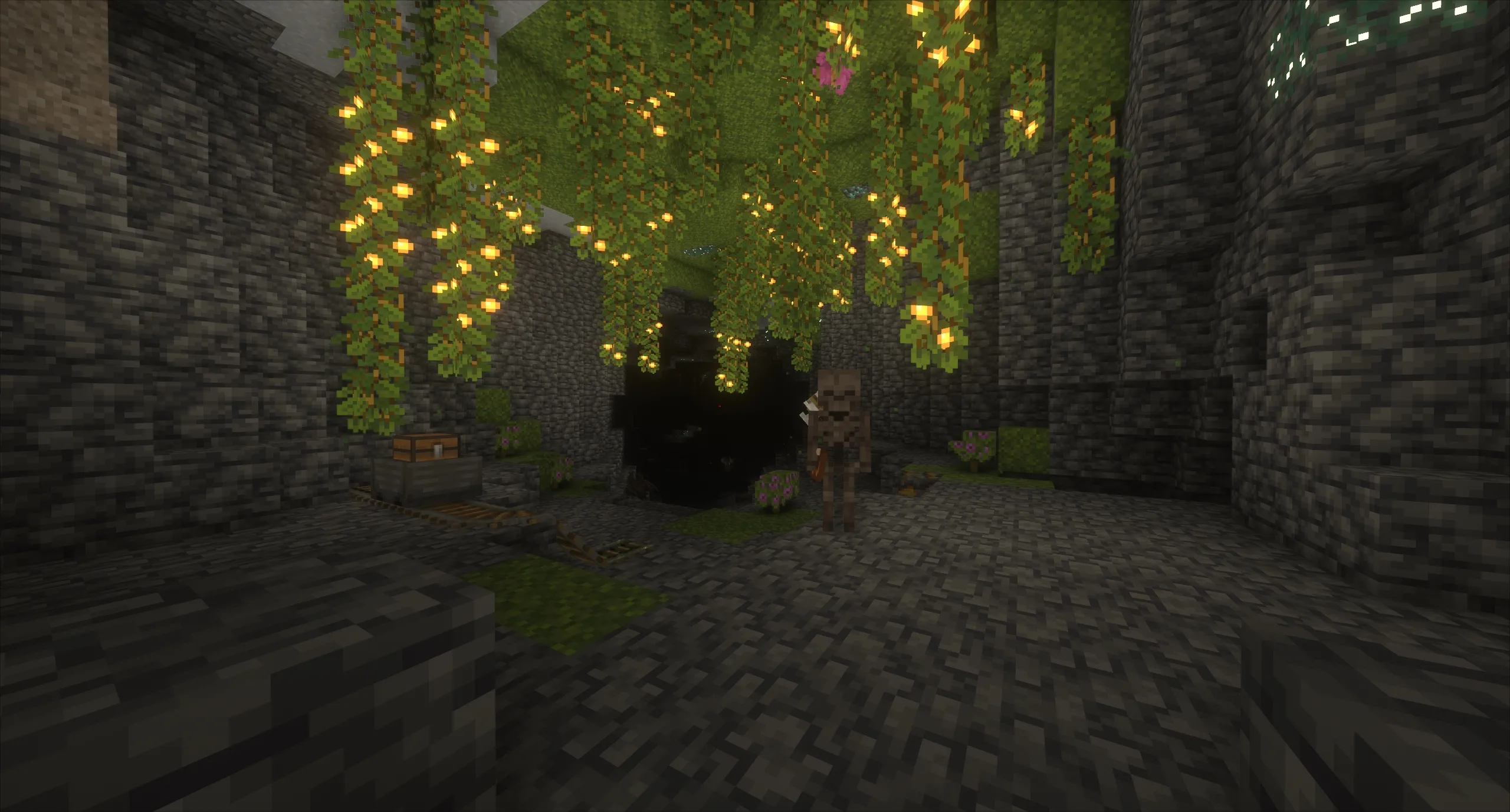 Обновленные модели мобов, 3D-рельсы и улучшенные текстуры объектов в стиле Rick's Default.