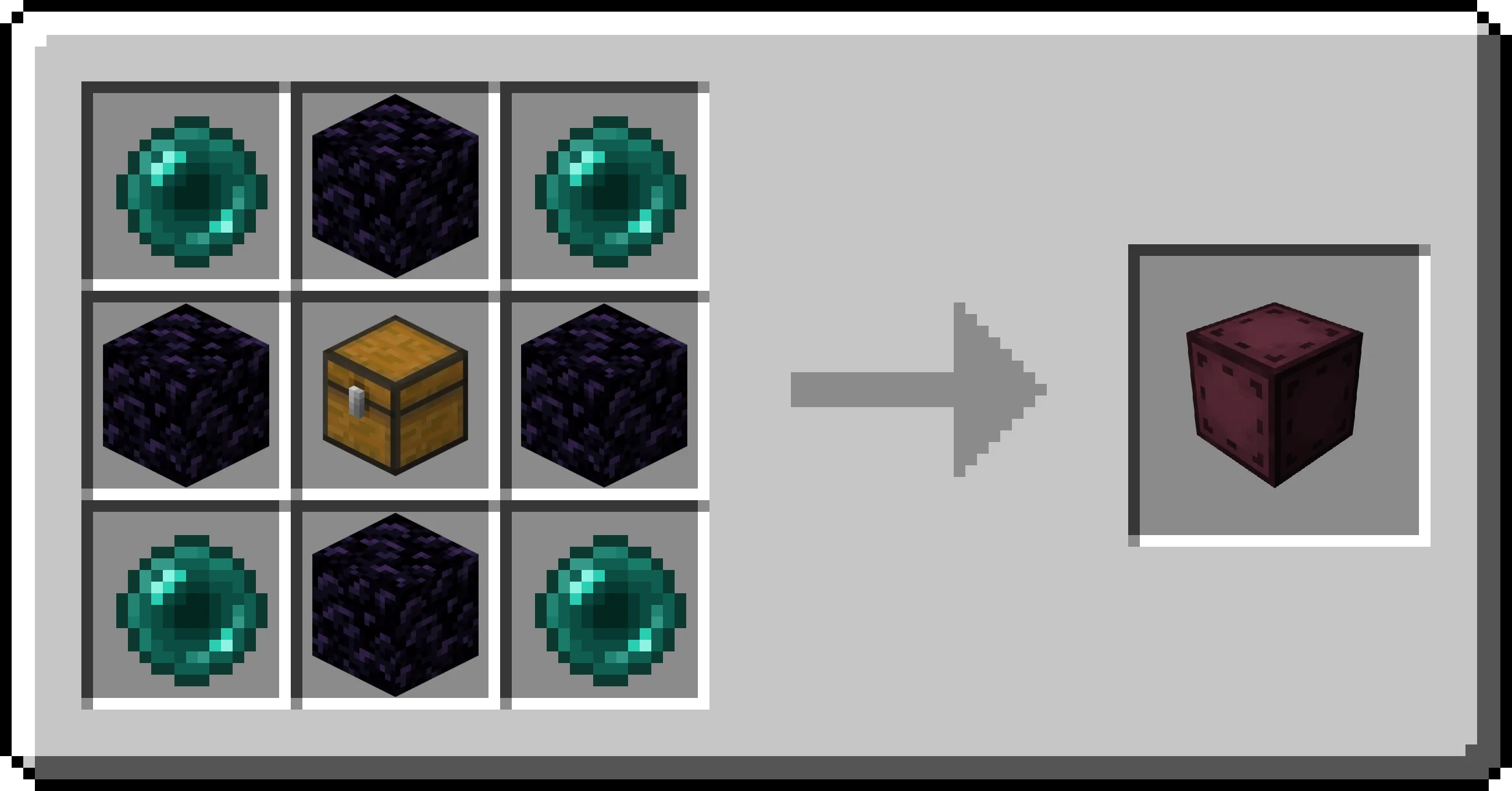 Рецепт крафта блока Entangled.