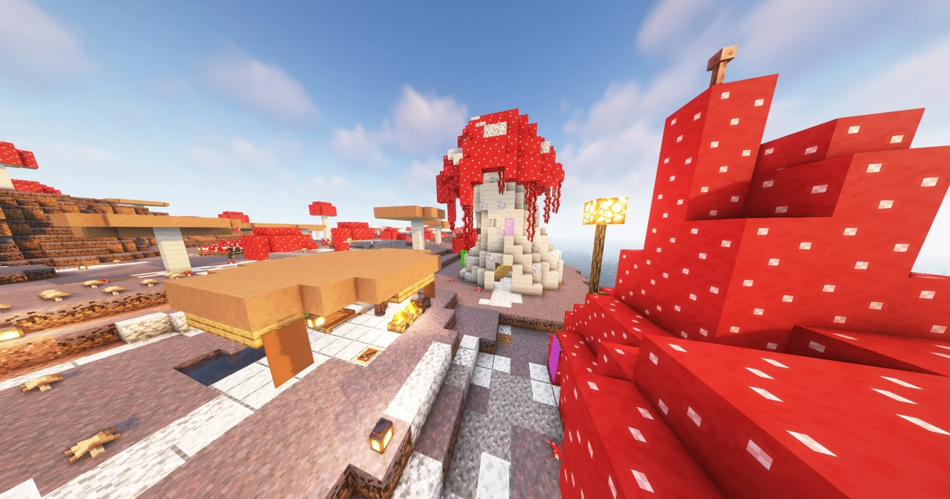 Центральное здание грибной деревни из проекта qrafty's Mushroom Villages.