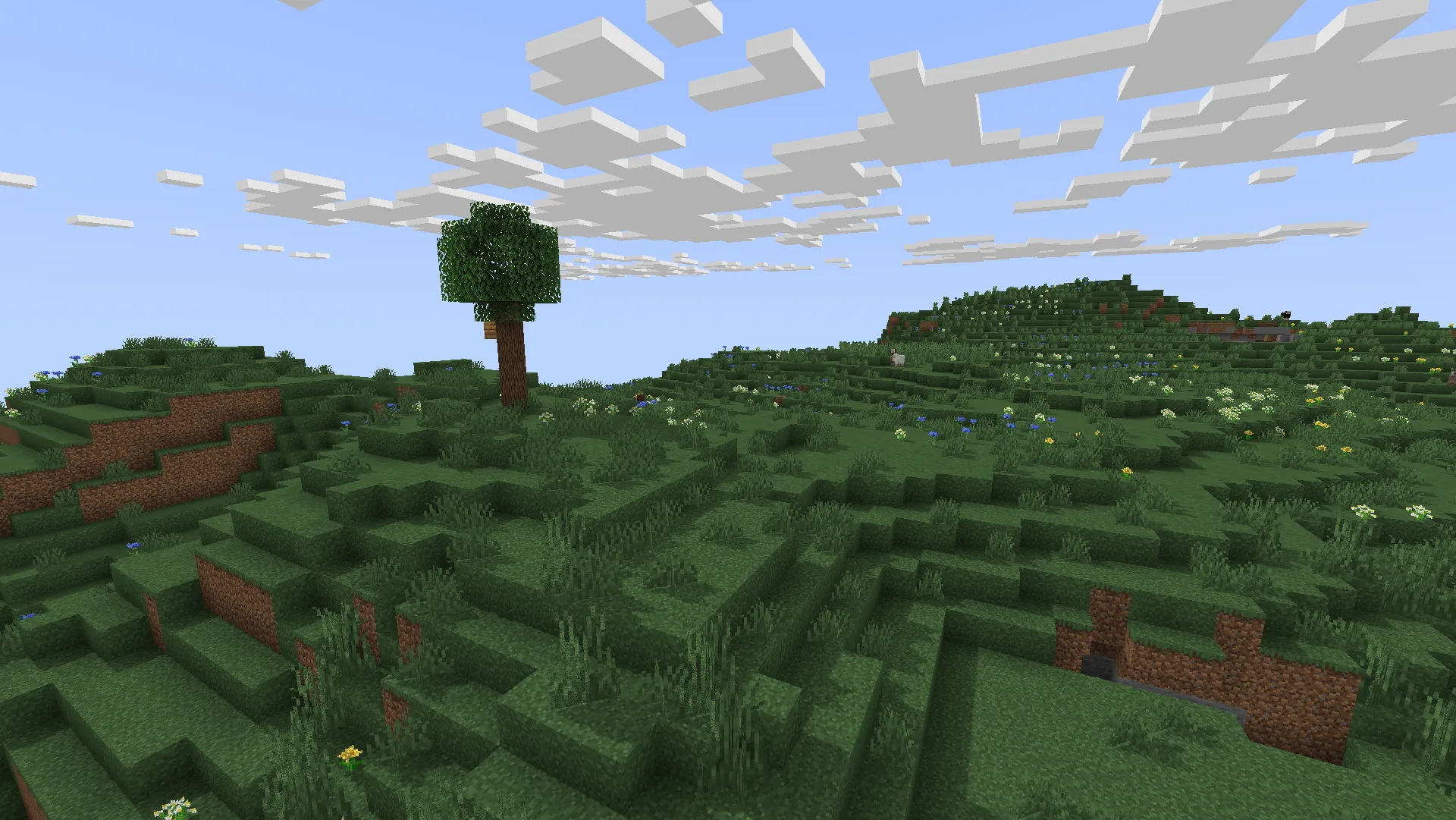 Минималистичный дом в Minecraft.