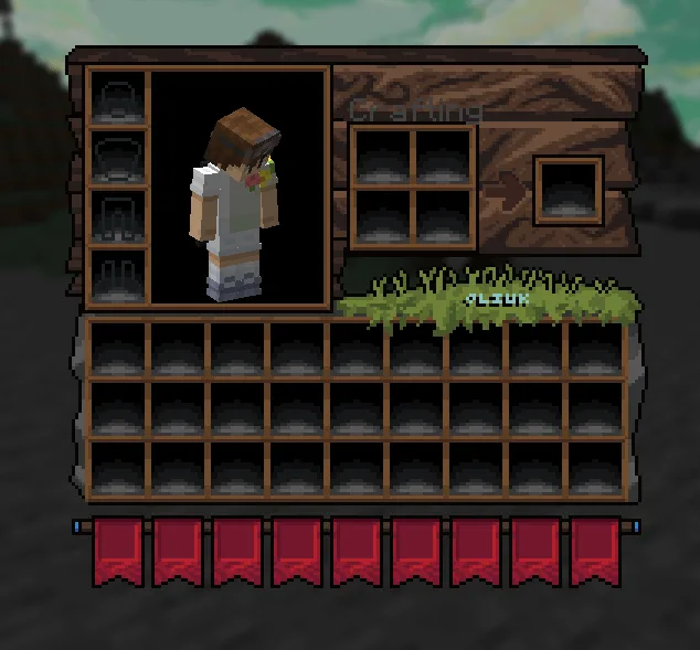 Интерфейс инвентаря в ресурс-паке Square Root Project