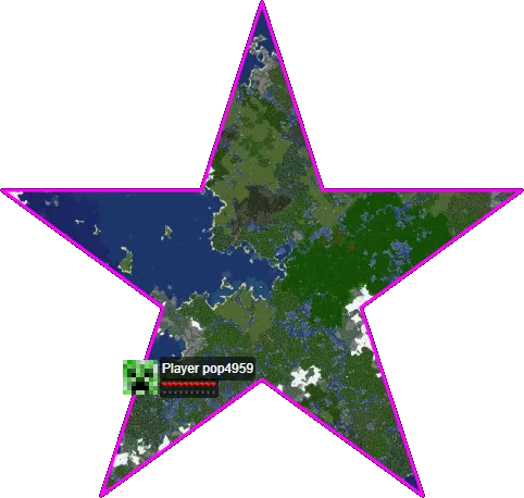 Демонстрация интеграции плагина Chunky Border с Dynmap.