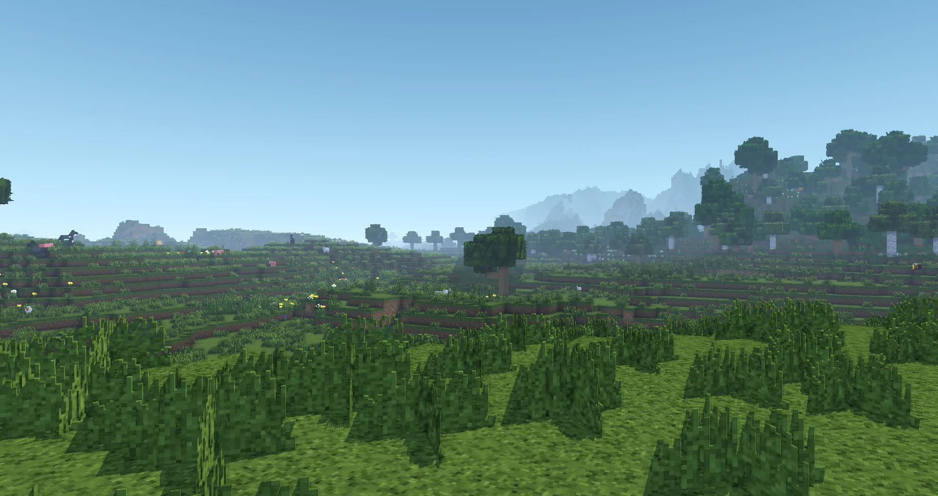 Монохромный шейдерпак Monophonic: текстуры земли.