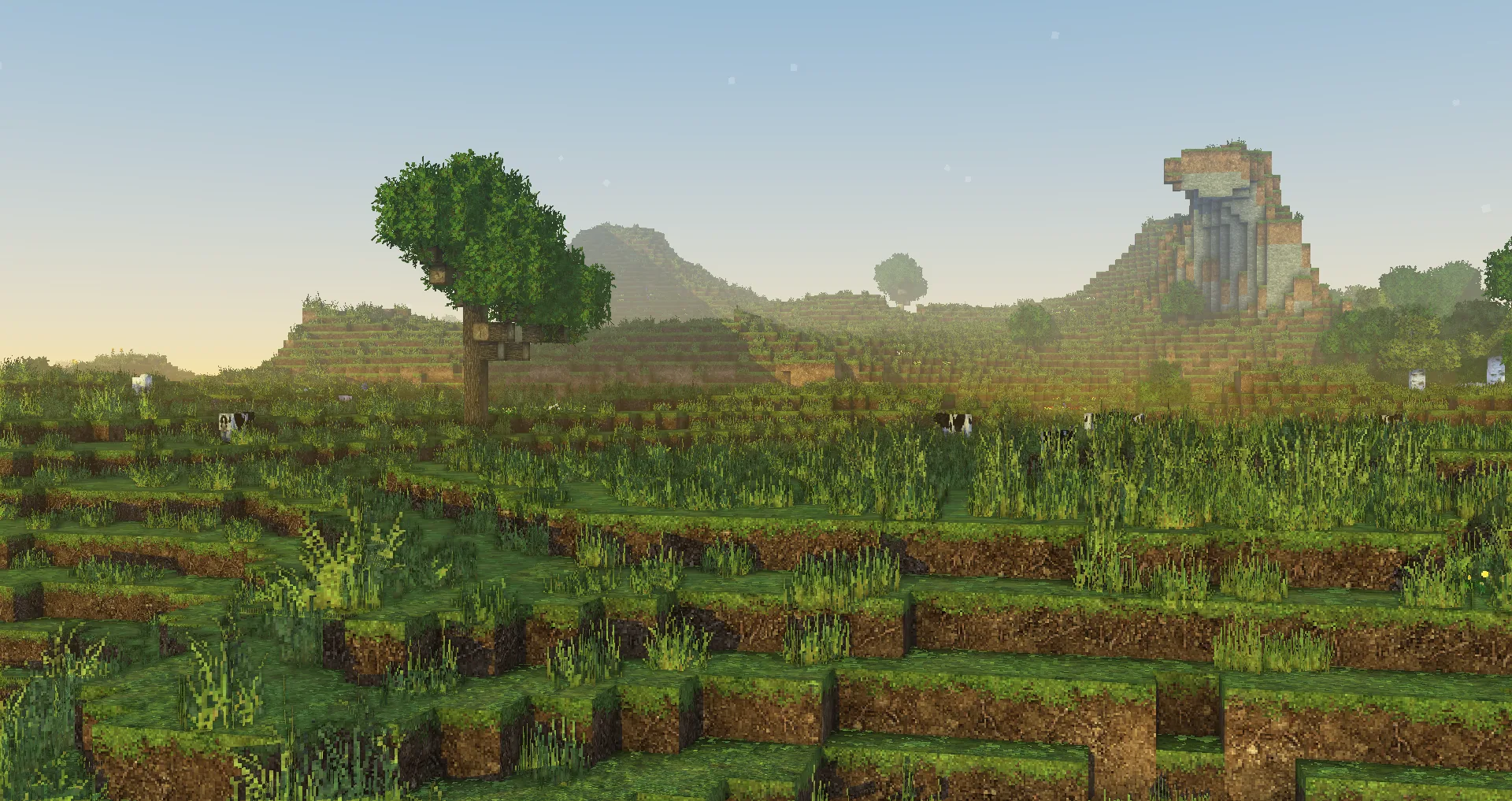 Monophonic Shaderpack: восход/закат