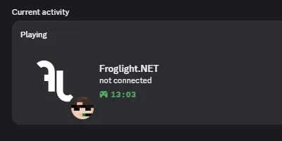 Статус Discord: не подключено в моде FrogMod