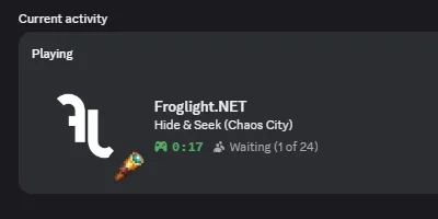 Статус Discord: ожидание игры в моде FrogMod