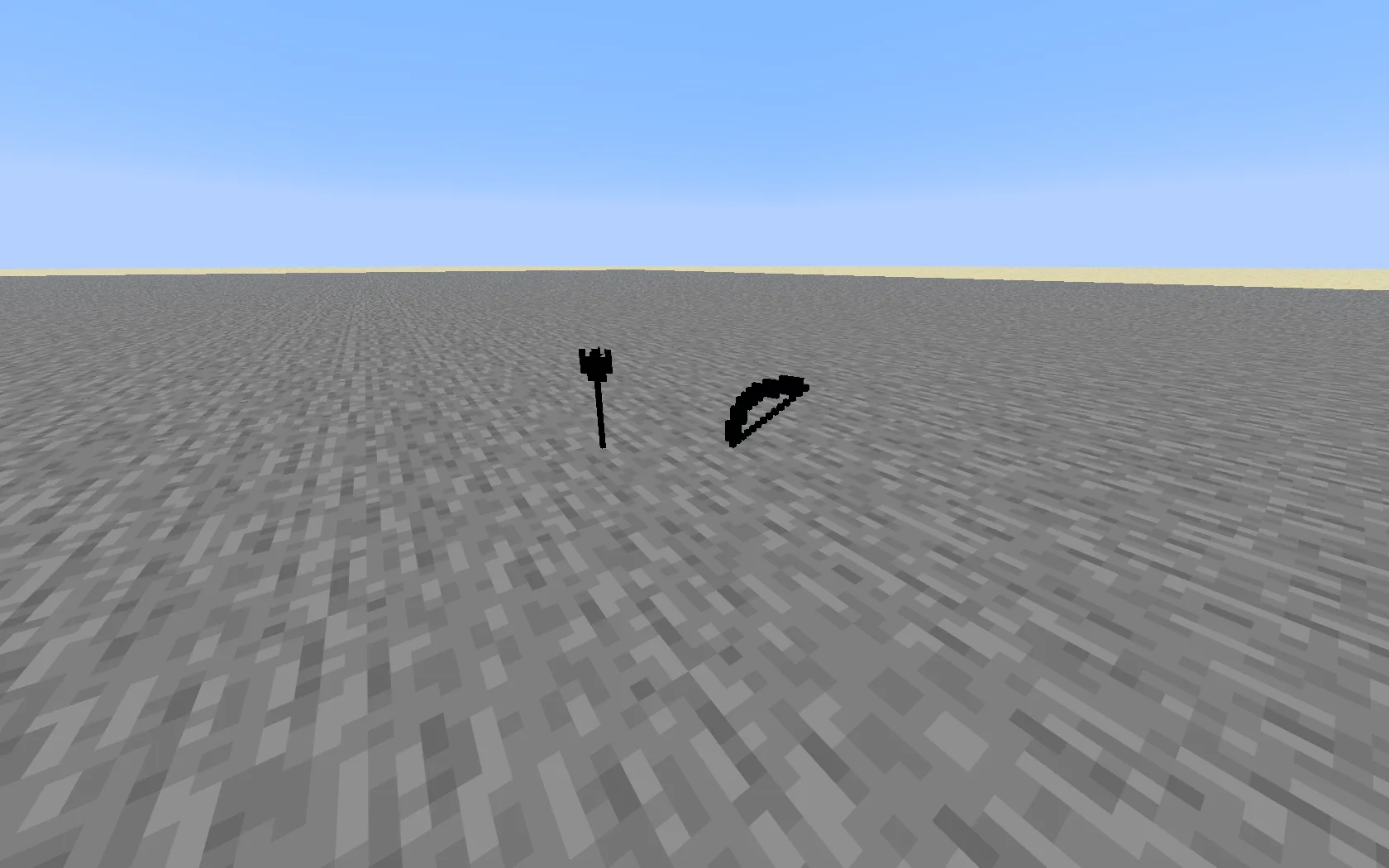 Вид лука и стрел из ресурс-пака Shadow Bow and Arrow