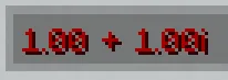 Иота 1 + 1i в моде Complex Hex