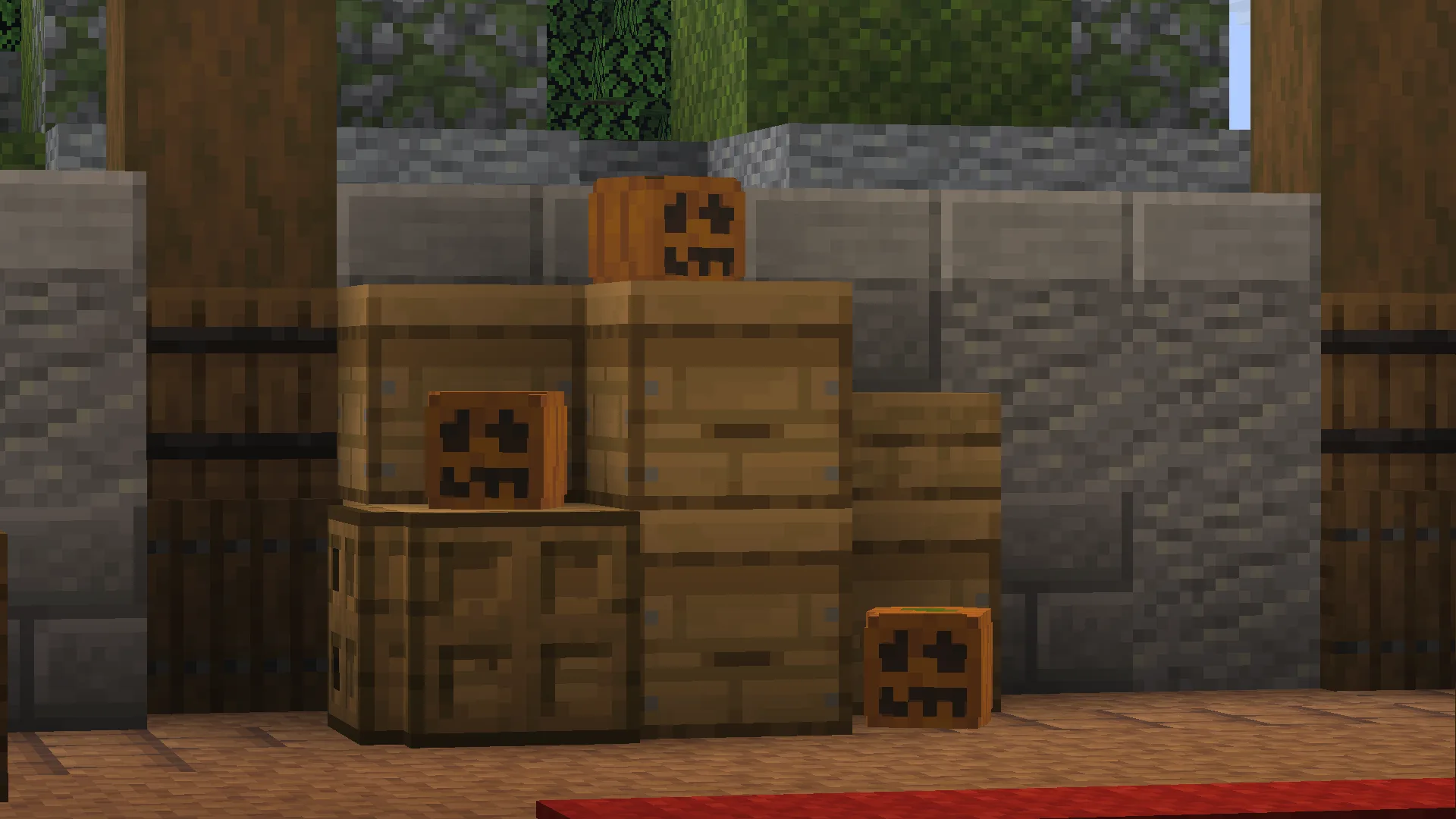 Тыквенные головы для игроков в Minecraft.