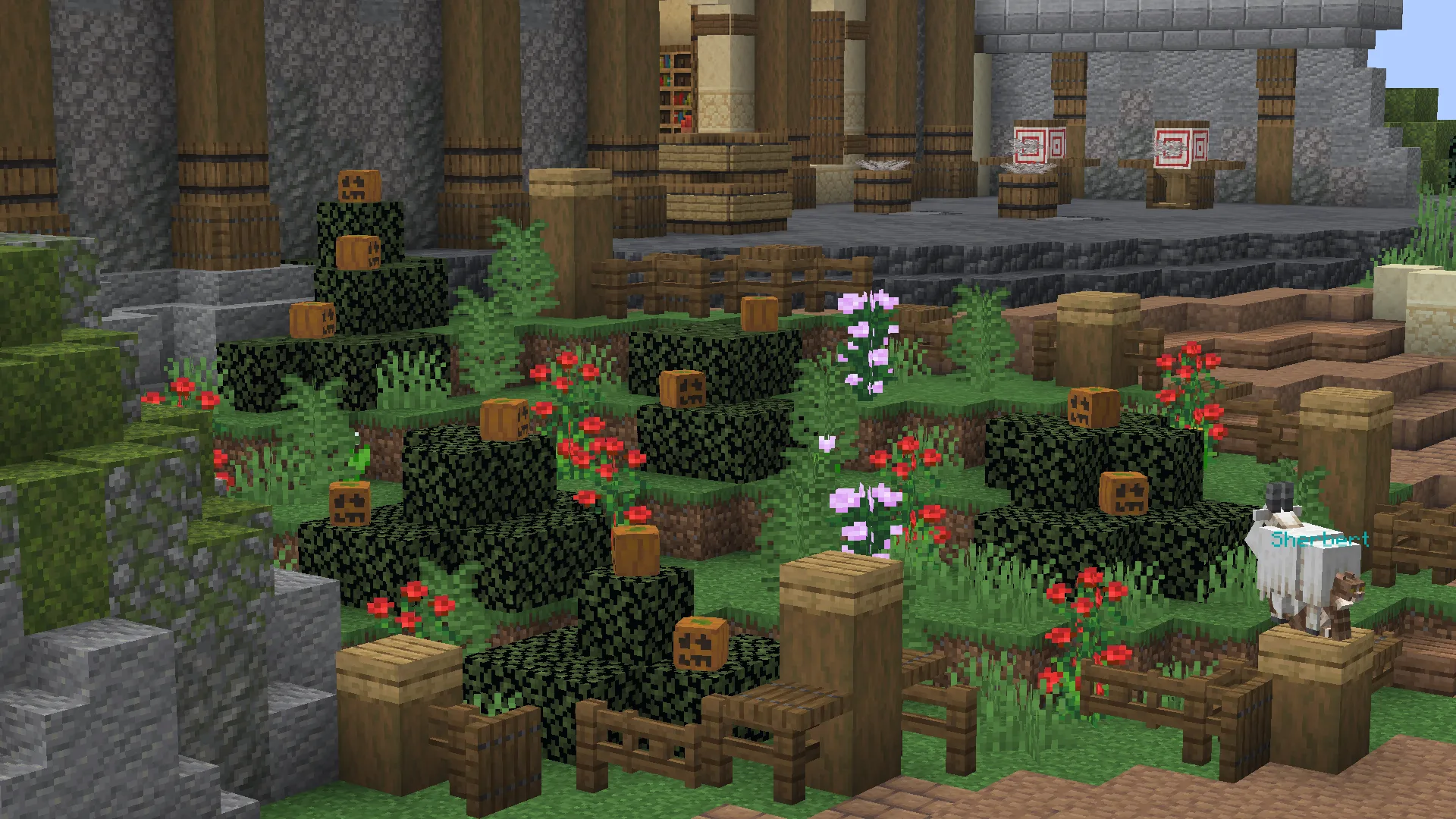 Тыква на Хэллоуин в Minecraft.