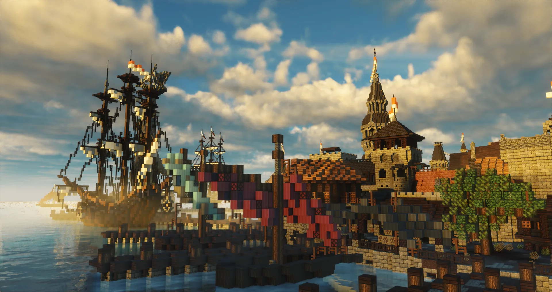 Noble Shaders, вид на город Новиград.