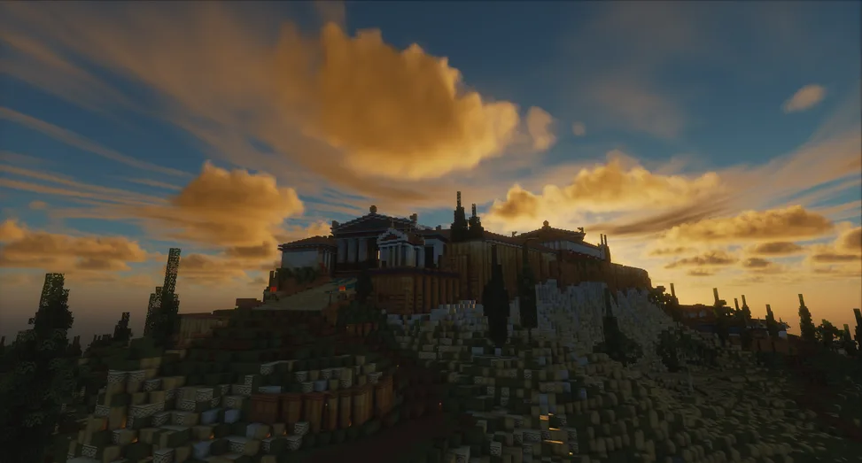 С шейдерами Noble, Акрополь Афин.