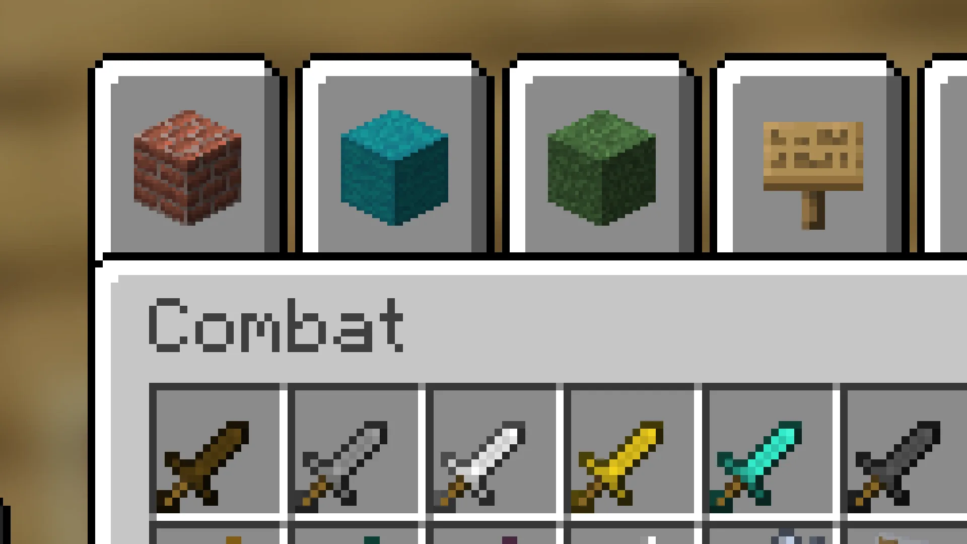 Пример мечей из ресурс-пака Tiny Swords