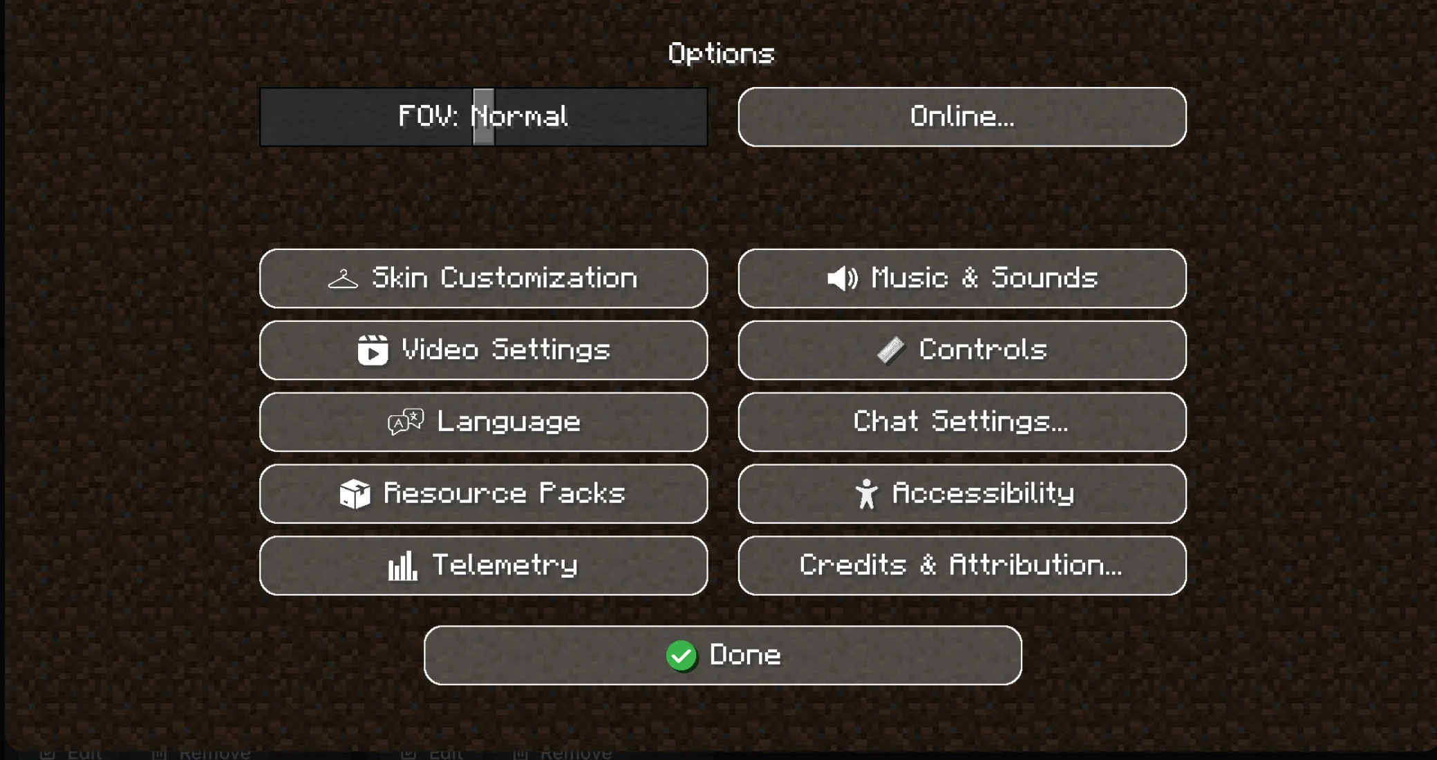 Меню настроек в стиле Modern GUI