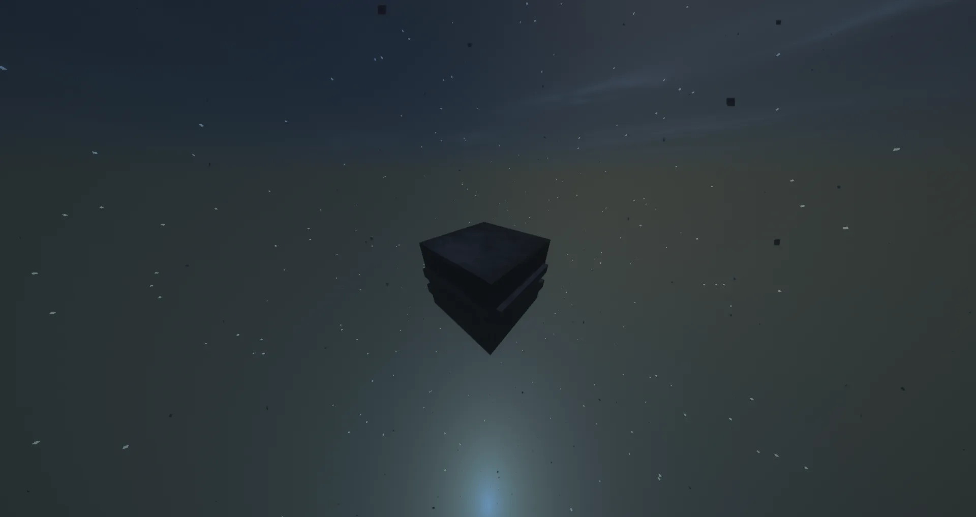 Плоский блок дымовой гранаты из мода Tactical Smoke grenades, создающий горизонтальное облако дыма при активации.