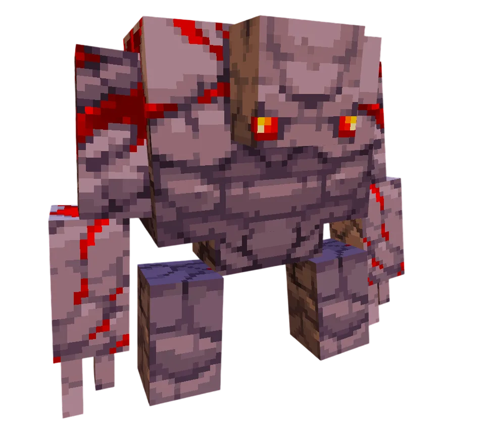 Ресурспак Reshaped Vanilla: модель Редстоун-голема, заменяющая Разрушителя.