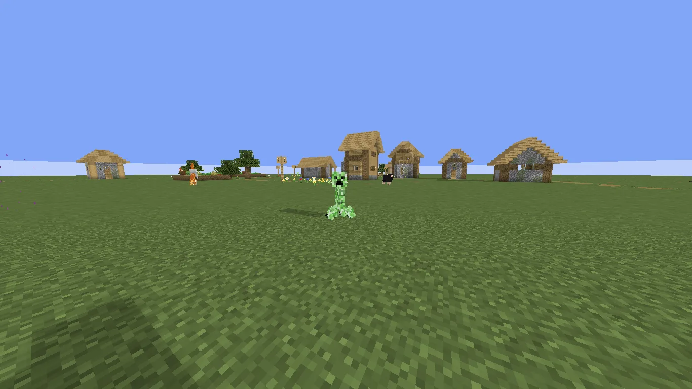 Вид игрового мира с шейдерами JustVanilla