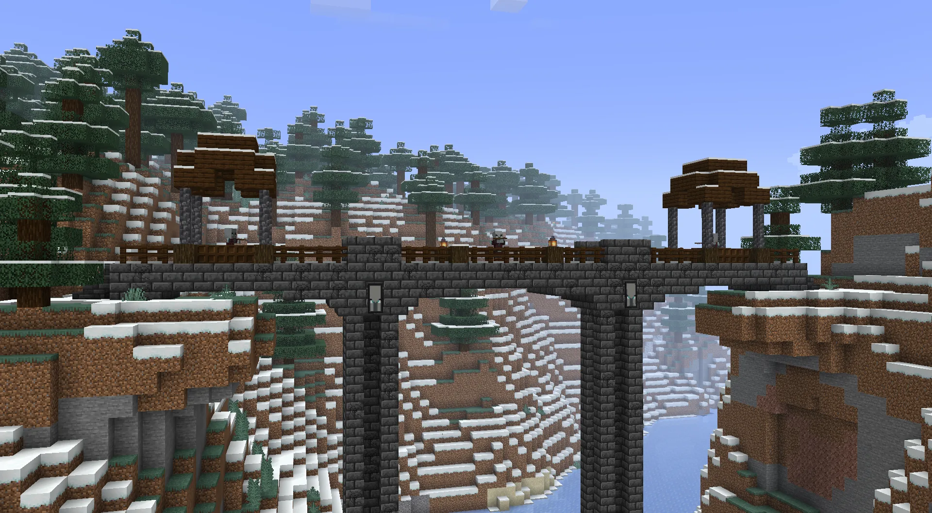 Каменный мост из глубинного сланца, захваченный разбойниками.