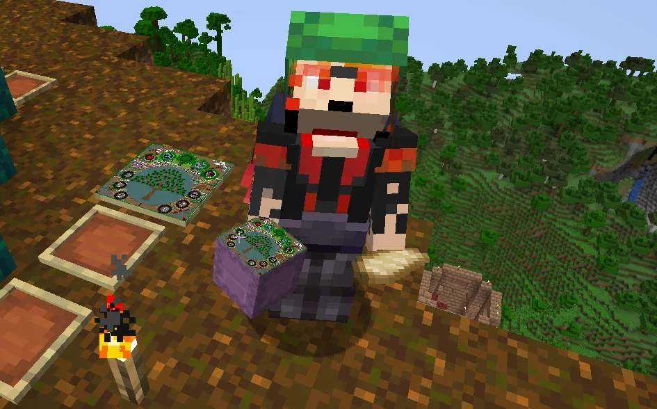 Отображение карт на крышках шалкеров в моде MrShulker