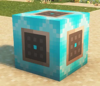 Блок команд с активным режимом логирования в ресурс-паке Programmatic Command Blocks с шейдерами Complementary Reimagined.