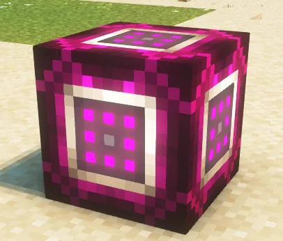 Ресурс-пак Programmatic Command Blocks: блок структуры в режиме загрузки с шейдерами Complementary Reimagined.