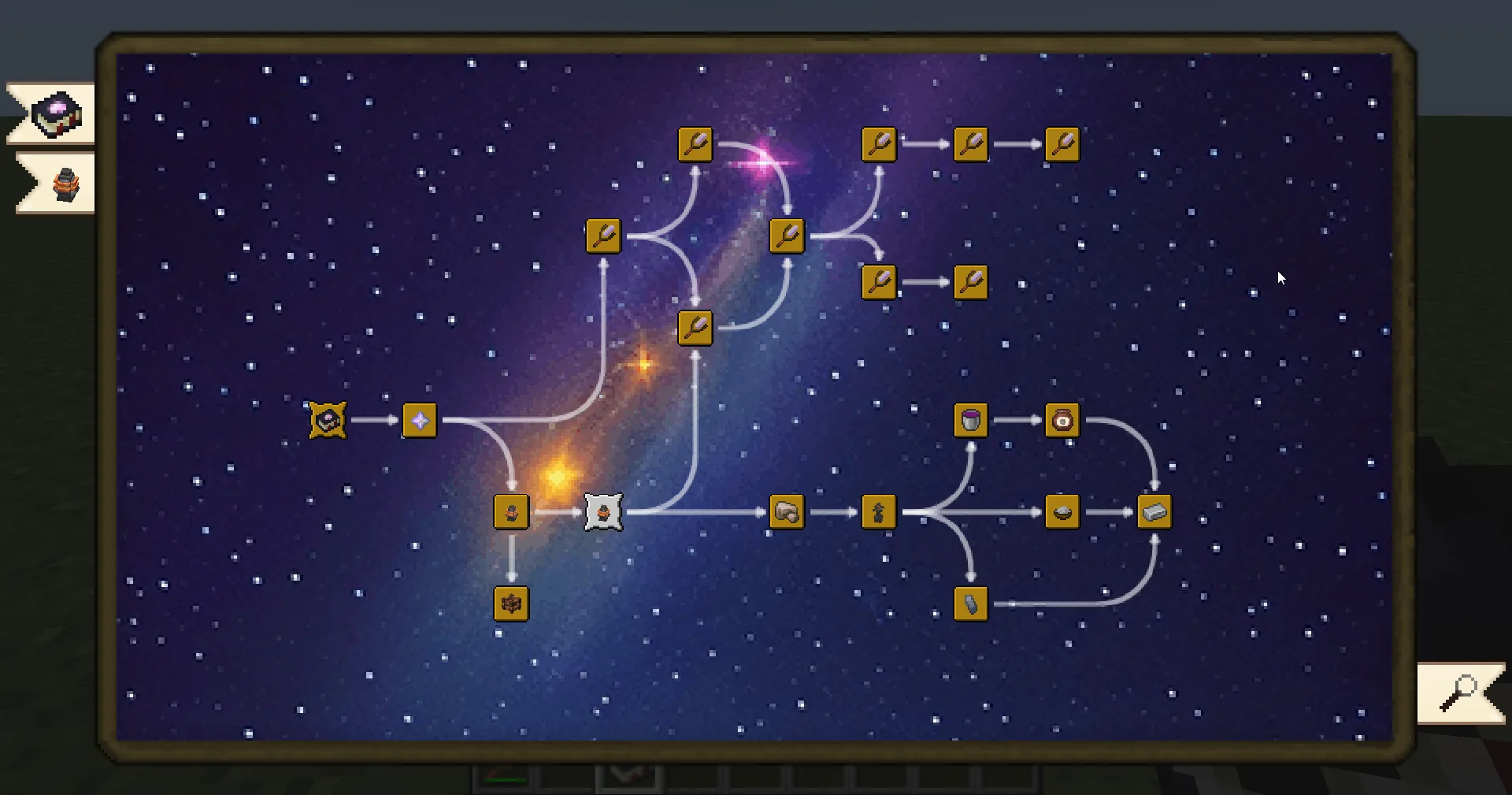 Внутриигровая книга The Hermetica из мода Theurgy, оформленная в стиле гайдов Modonomicon.