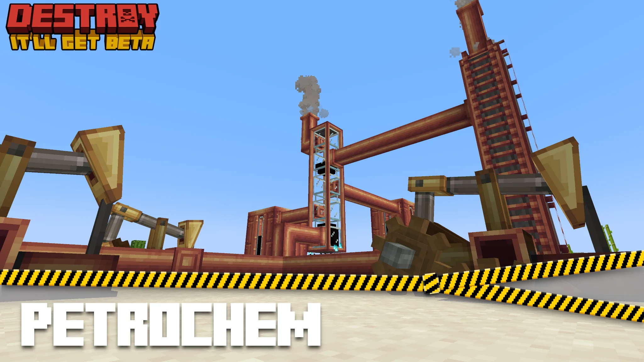 Петрохимический завод в Minecraft: добыча и переработка нефти.