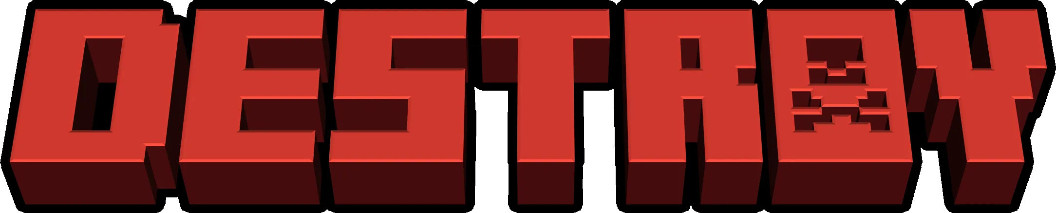 Скриншот проекта Destroy: химические элементы и сцена разрушений в Minecraft.