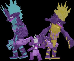 Toxel и Toxtricity Amped и Lowkey из MundialMons ReaniPack.