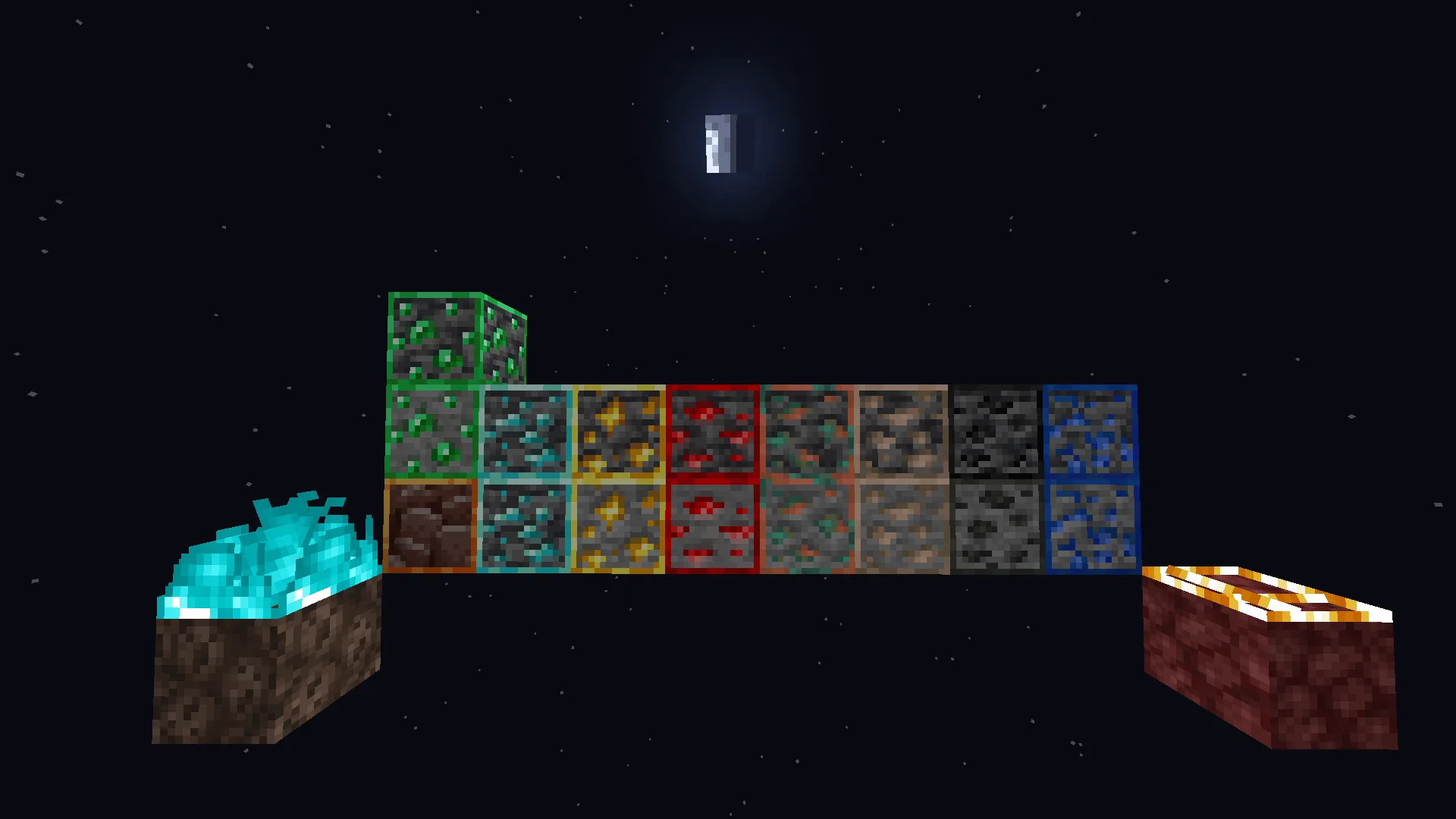 Руда и низкий огонь в ресурс-паке SMP PvP