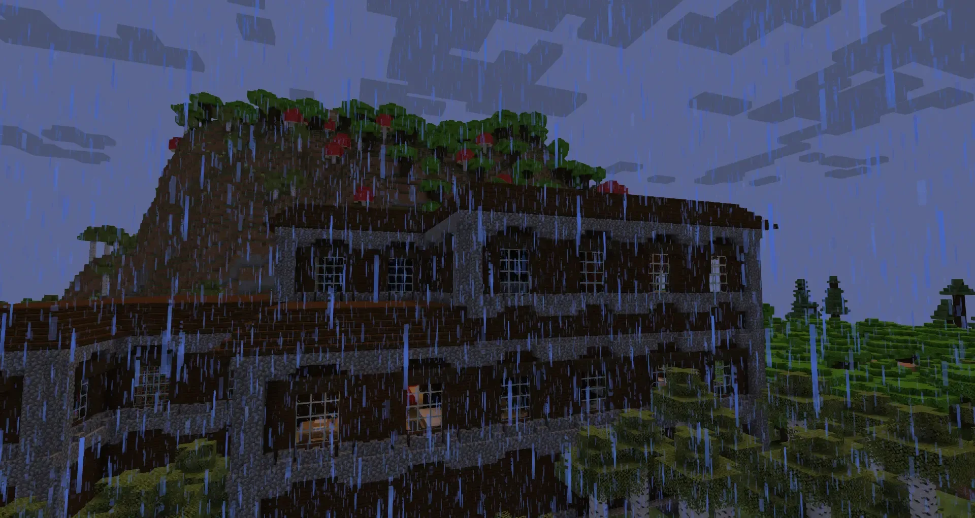 Огромный особняк в стиле тыквы.