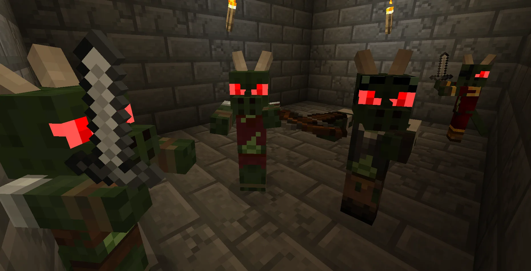 Зомби-версии кобольдов из Minecraft.