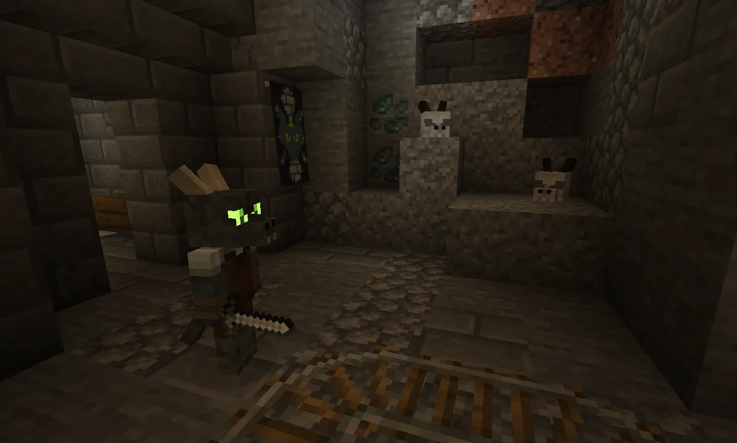 Погребальная комната кобольдов в норе, засыпанной гравием.