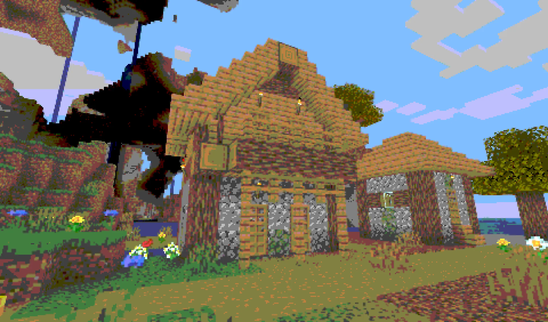 Crusher: Mild preset, цвета 4, пиксели x4, RGB.