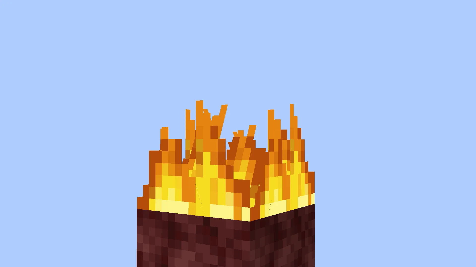 Текстура огня в Minecraft из проекта BetterFire.