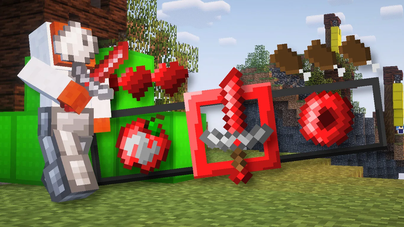 Ресурс-пак Naypack [16x] Ruby в стиле Minecraft.
