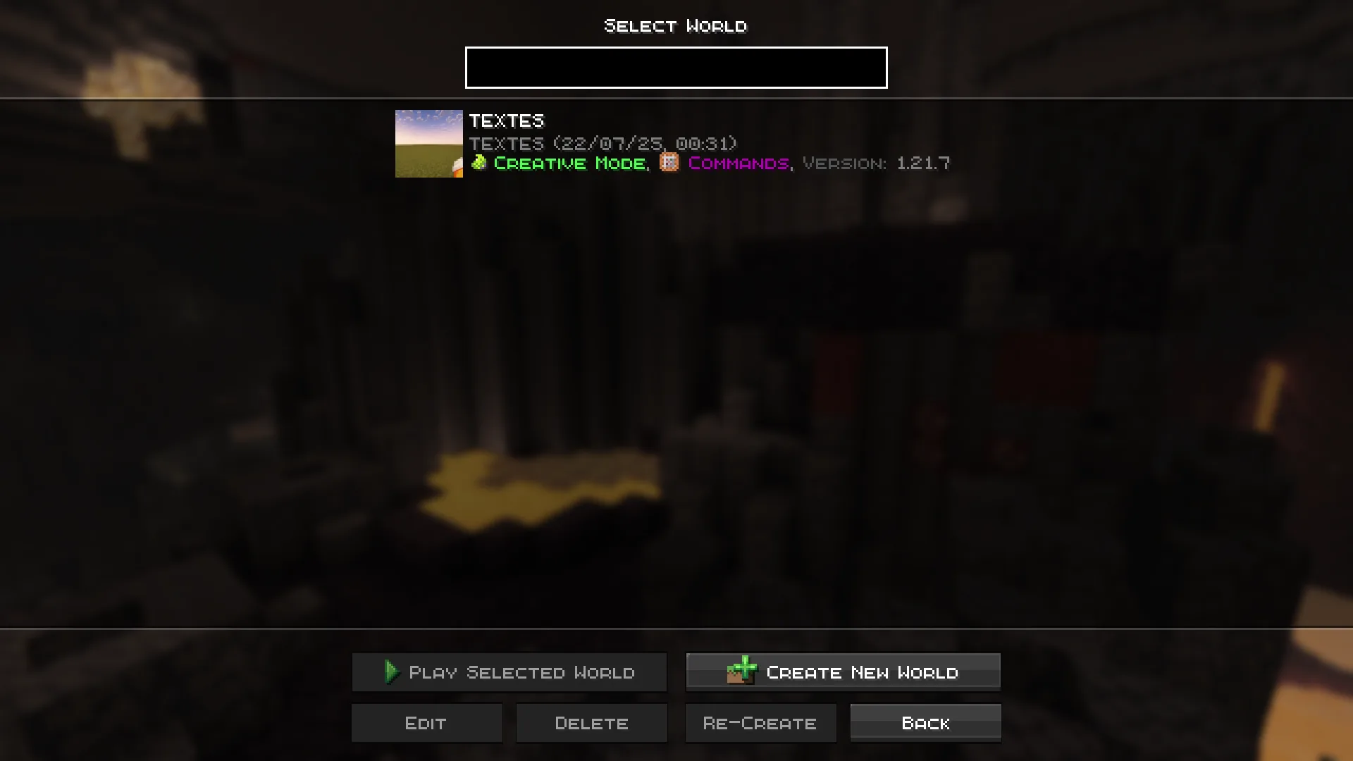 Меню выбора одиночной игры Flint Flamer Menus