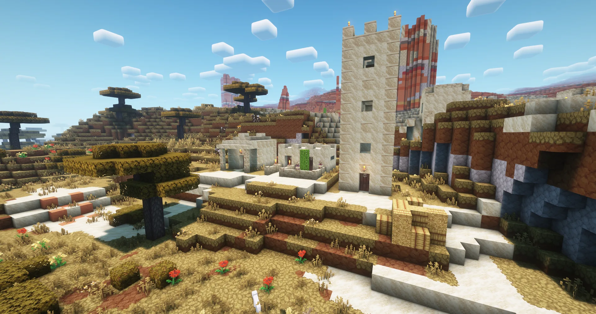 Пустынная деревня на границе с саванной и биомом бесплодных земель.